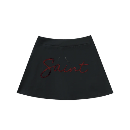 Saint Veront High-Waist Pocketed A-Line Skirt