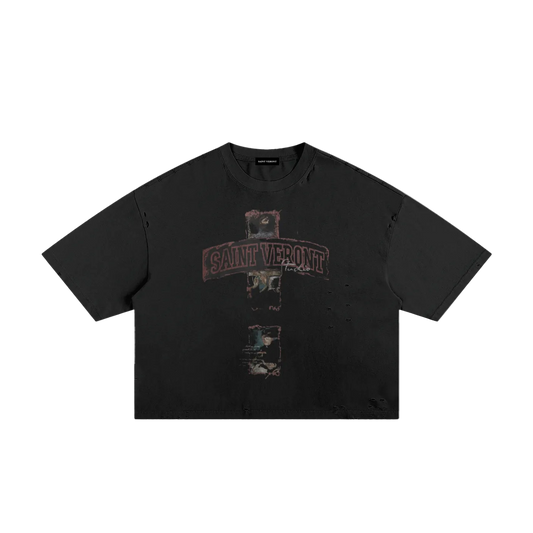 Saint Veront Classic Frayed Boxy Tee