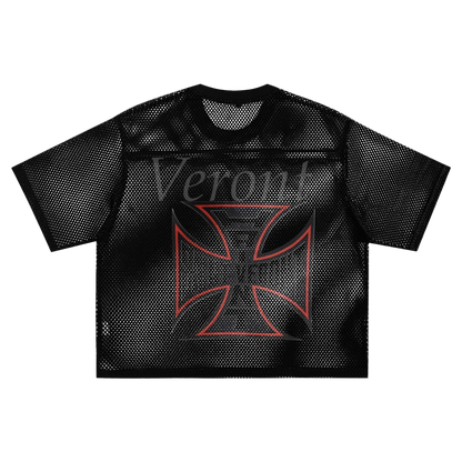 Saint Veront See-through Boxy Net women T-Shirt
