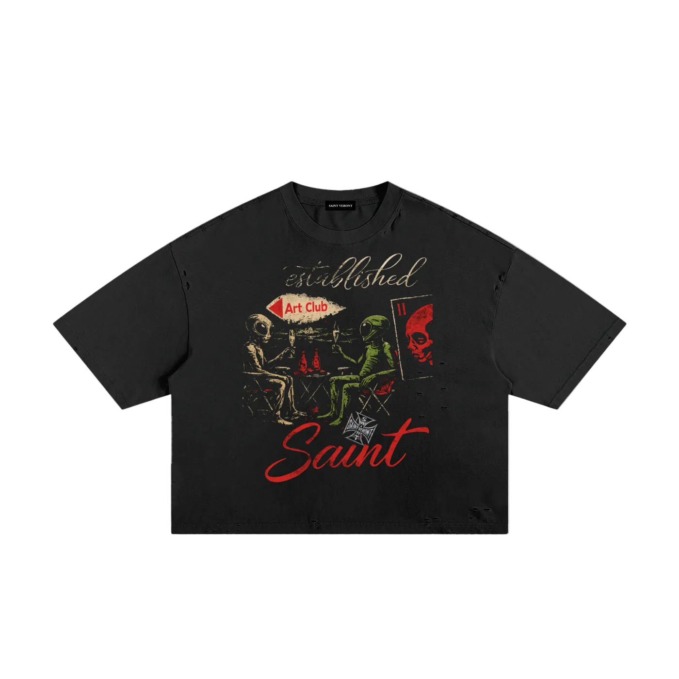 Saint Veront Classic Frayed Boxy Tee