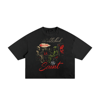 Saint Veront Classic Frayed Boxy Tee