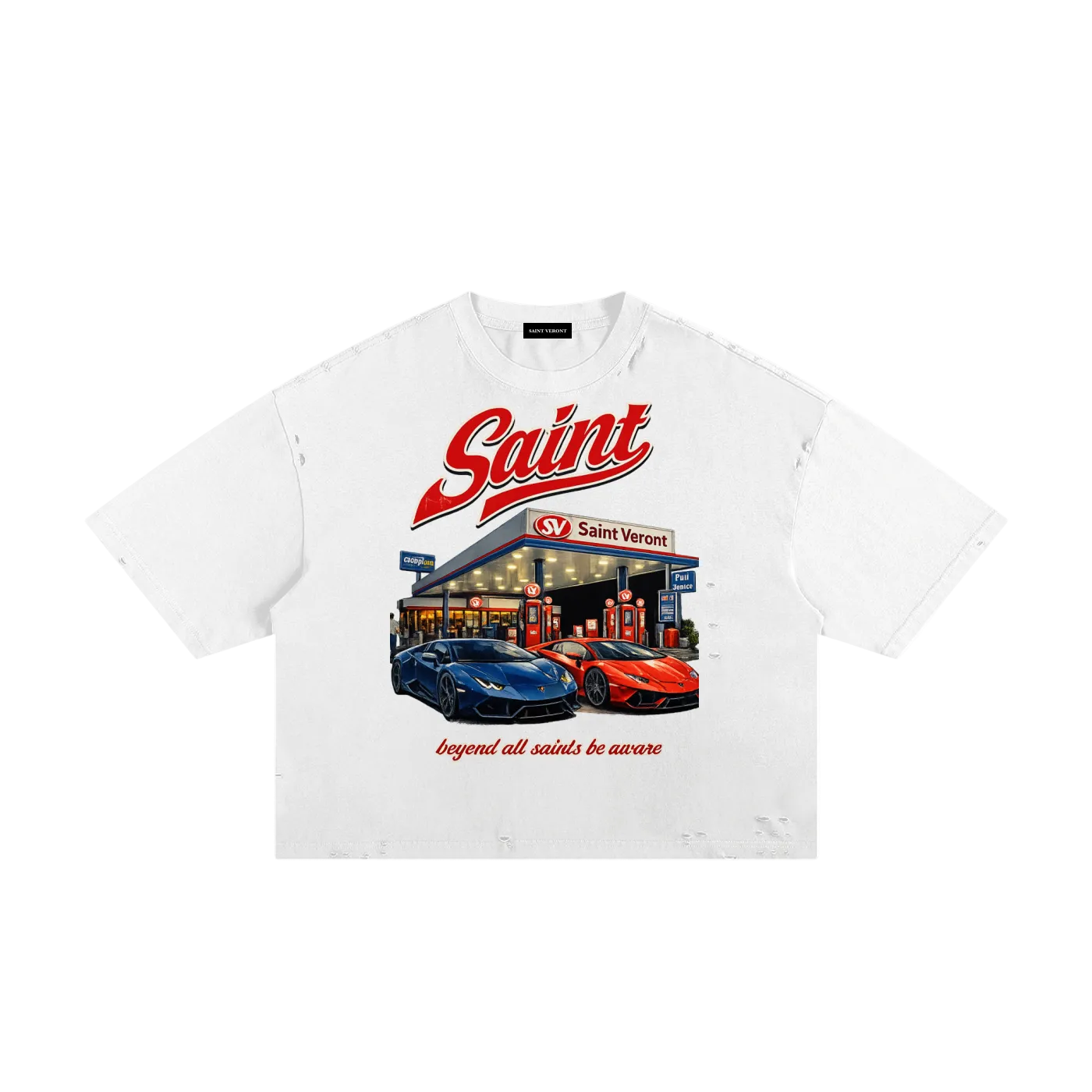 Saint Veront Classic Frayed Boxy Tee