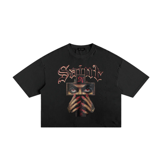 Saint Veront Classic Frayed Boxy Tee