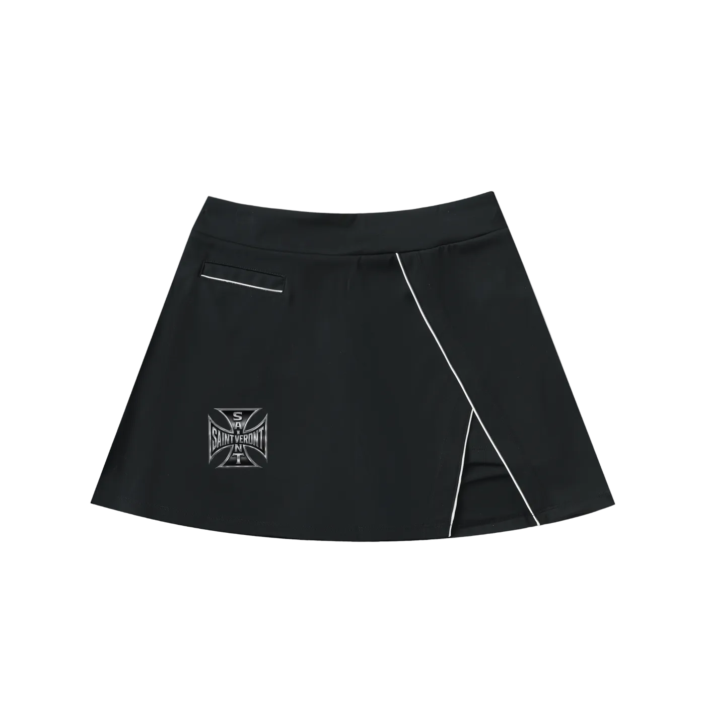 Saint Veront High-Waist Pocketed A-Line Skirt