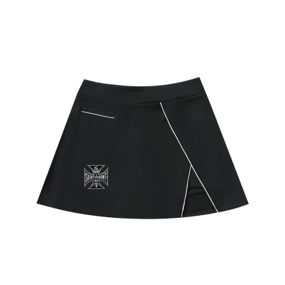 Saint Veront High-Waist Pocketed A-Line Skirt