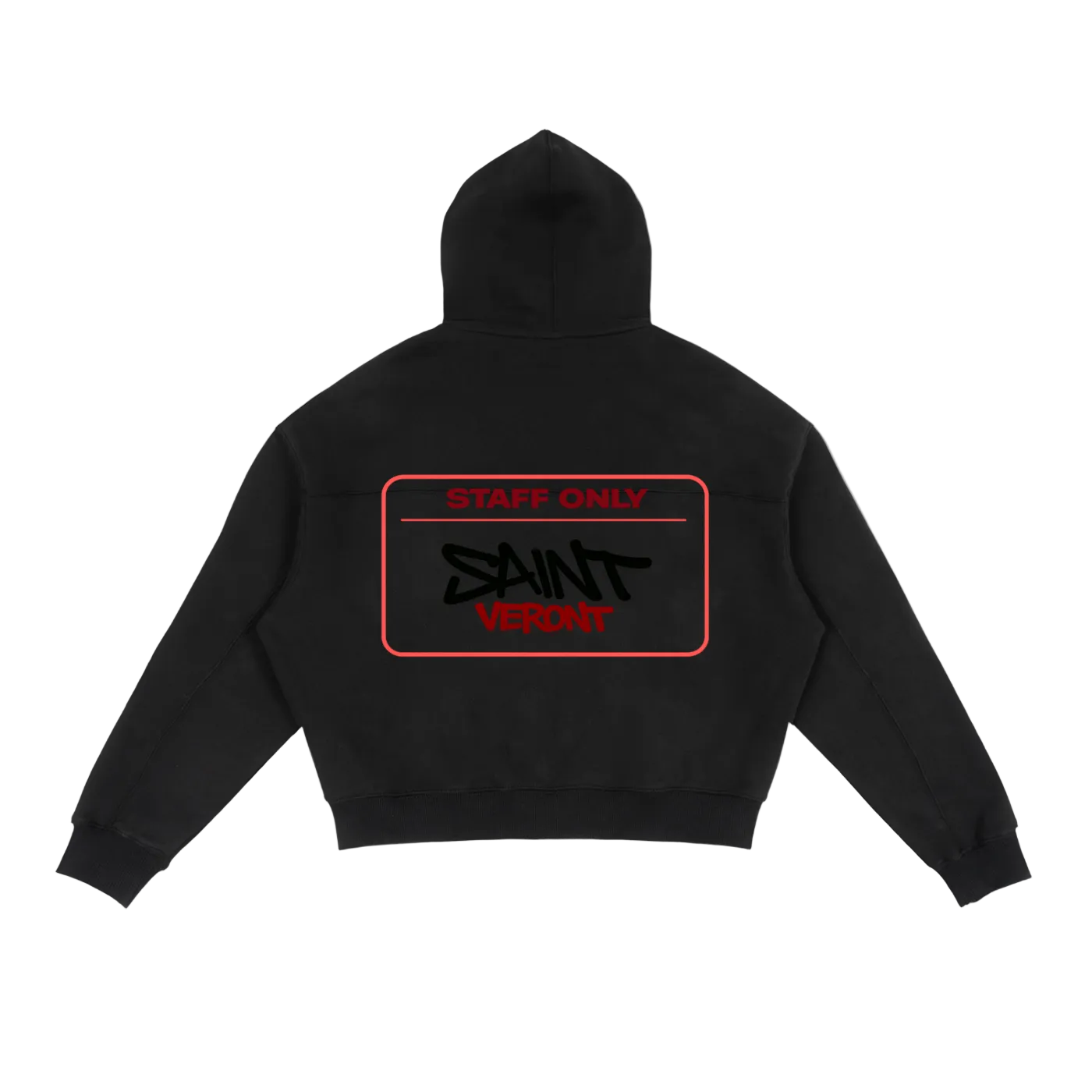 Saint Veront Fleece Zip-Up Boxy Hoodie