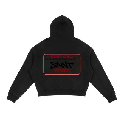 Saint Veront Fleece Zip-Up Boxy Hoodie