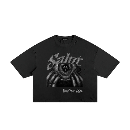 Saint Veront Classic Frayed Boxy Tee
