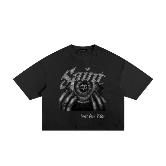 Saint Veront Classic Frayed Boxy Tee
