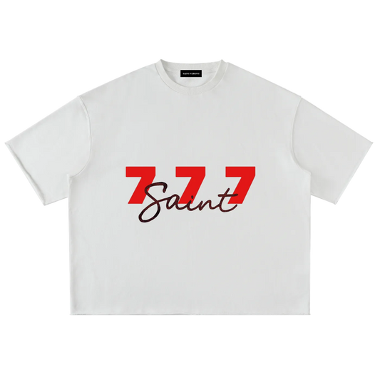 Saint Veront 777 Saint - Washed Rolled Hem Half Sleeve T-Shirt