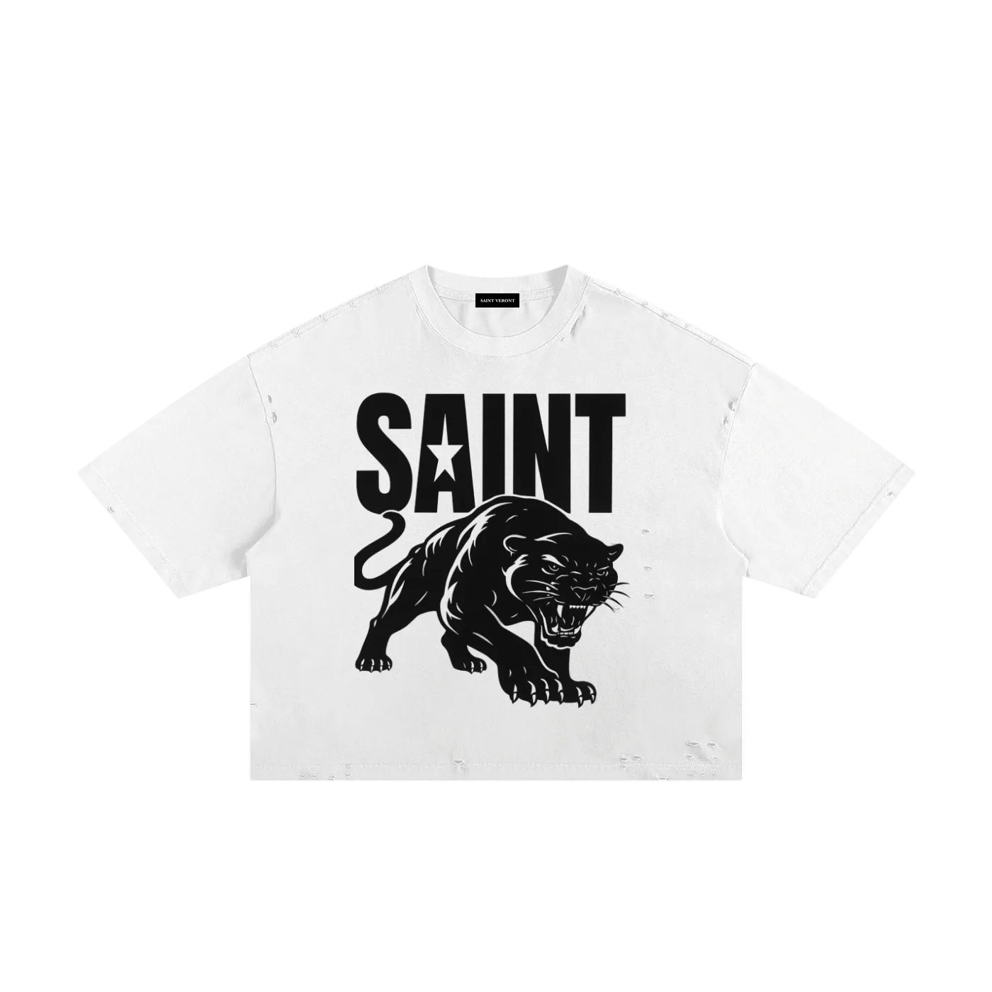 Saint Veront Classic Frayed Boxy Tee