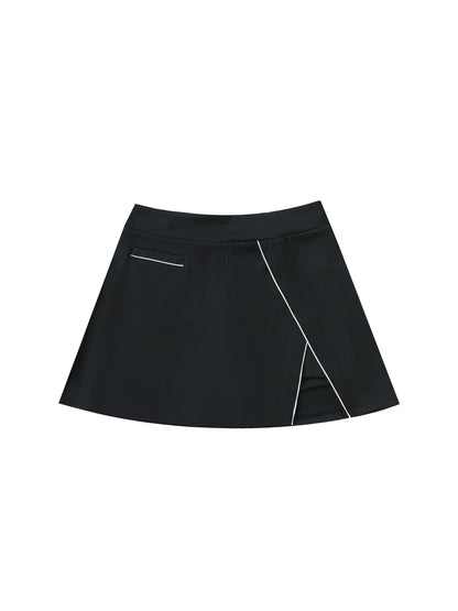 Saint Veront High-Waist Pocketed A-Line Skirt