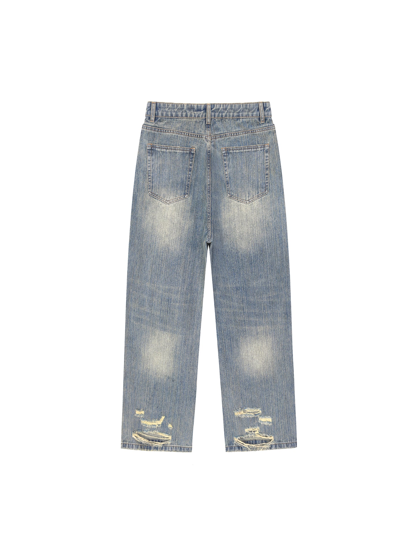 Saint Veront Vintage Wash Distressed Denim Jeans