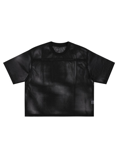 Saint Veront See-through Boxy Net women T-Shirt