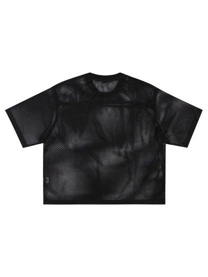 Saint Veront See-through Boxy Net women T-Shirt